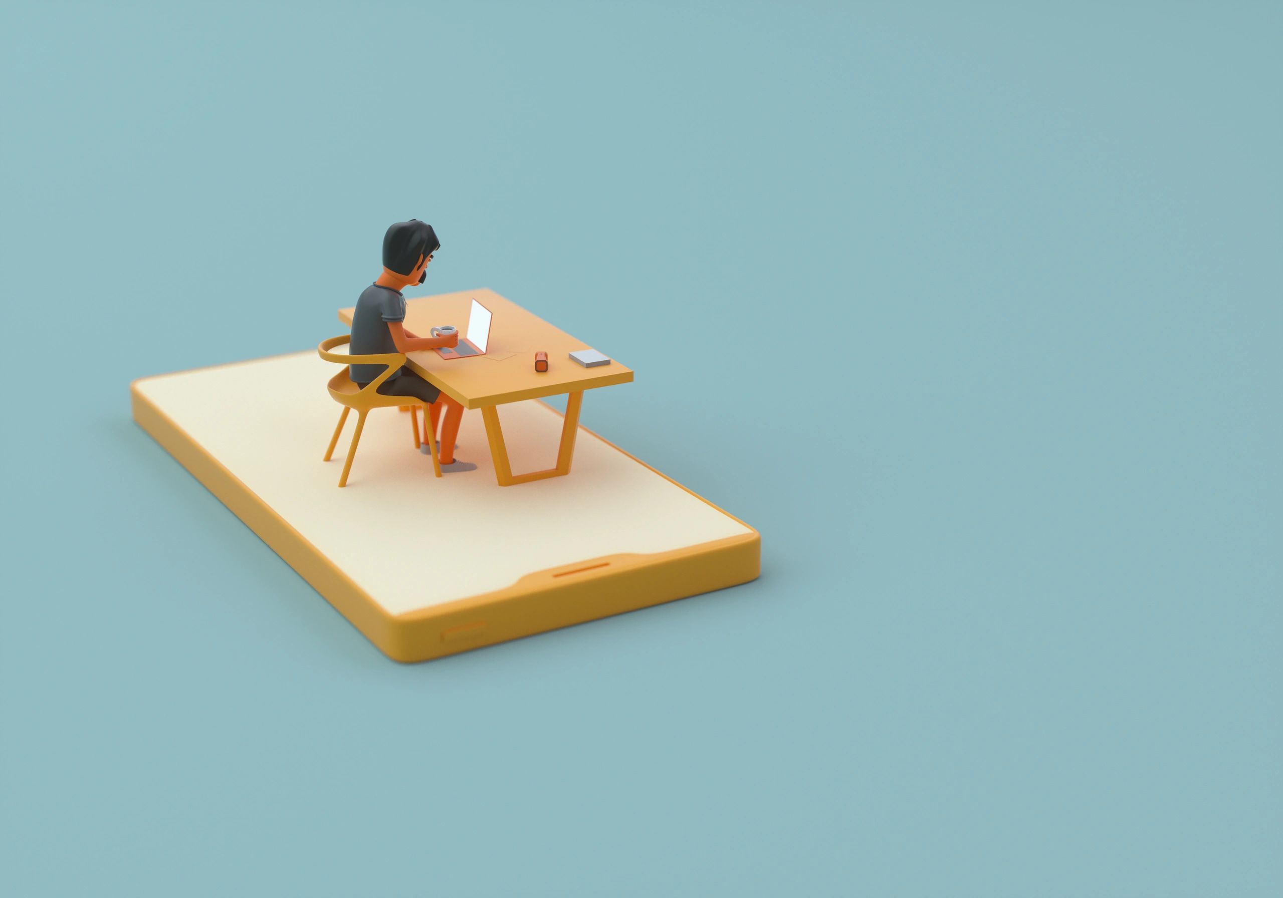 digital marketing agency workspace